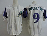 Arizona Diamondbacks #9 Williams Cream Mitchell And Ness Throwback Stitched Jersey,baseball caps,new era cap wholesale,wholesale hats