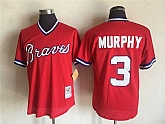Atlanta Braves #3 Dale Murphy Red Mitchell And Ness Throwback Pullover Stitched Jersey,baseball caps,new era cap wholesale,wholesale hats