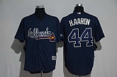 Atlanta Braves #44 Hank Aaron Navy Blue New Cool Base Stitched Jersey,baseball caps,new era cap wholesale,wholesale hats