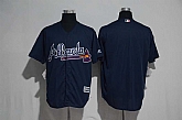Atlanta Braves Blank Navy Blue New Cool Base Stitched Jersey,baseball caps,new era cap wholesale,wholesale hats