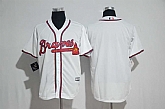 Atlanta Braves Blank White New Cool Base Stitched Jersey,baseball caps,new era cap wholesale,wholesale hats