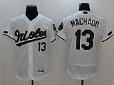 Baltimore Orioles #13 Manny Machado White 2017 Memorial Day Flexbase Player Jersey,baseball caps,new era cap wholesale,wholesale hats