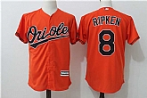 Baltimore Orioles #8 Cal Ripken Jr. Orange New Cool Base Stitched Jersey,baseball caps,new era cap wholesale,wholesale hats