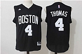 Boston Celtics #4 Isaiah Thomas Black Swingman NBA Stitched Jersey,baseball caps,new era cap wholesale,wholesale hats