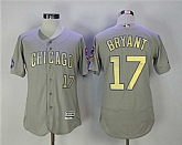Chicago Cubs #17 Kris Bryant Gray World Series Champions Gold Program Flexbase Stitched Jersey,baseball caps,new era cap wholesale,wholesale hats