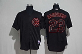 Chicago Cubs #23 Ryne Sandberg Black Fashion Cool Base Stitched Jersey,baseball caps,new era cap wholesale,wholesale hats