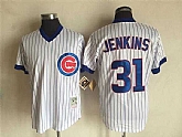 Chicago Cubs #31 Jenkins White Mitchell And Ness Throwback Pullover Stitched Jersey,baseball caps,new era cap wholesale,wholesale hats