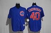 Chicago Cubs #40 Willson Contreras Blue New Cool Base Stitched MLB Jersey,baseball caps,new era cap wholesale,wholesale hats