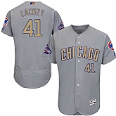 Chicago Cubs #41 John Lackey World Series Champions Gold Program Flexbase Stitched Jersey JiaSu,baseball caps,new era cap wholesale,wholesale hats