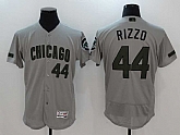 Chicago Cubs #44 Anthony Rizzo Gray 2017 Memorial Day Flexbase Player Jersey,baseball caps,new era cap wholesale,wholesale hats