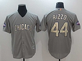 Chicago Cubs #44 Anthony Rizzo World Series Champions Gold Program Cool Base Stitched Jersey,baseball caps,new era cap wholesale,wholesale hats