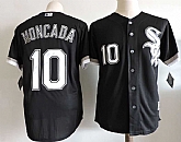 Chicago White Sox #10 Moncada Black New Cool Base Stitched Jersey,baseball caps,new era cap wholesale,wholesale hats