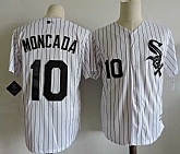Chicago White Sox #10 Moncada White New Cool Base Stitched Jersey,baseball caps,new era cap wholesale,wholesale hats