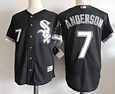 Chicago White Sox #7 Anderson Black New Cool Base Stitched Jersey,baseball caps,new era cap wholesale,wholesale hats