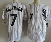 Chicago White Sox #7 Anderson White New Cool Base Stitched Jersey,baseball caps,new era cap wholesale,wholesale hats