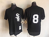 Chicago White Sox #8 Bo Jackson Black Mitchell And Ness Throwback Pullover Stitched Jersey,baseball caps,new era cap wholesale,wholesale hats