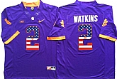 Clemson Tigers #2 Sammy Watkins Purple USA Flag College Stitched Jersey,baseball caps,new era cap wholesale,wholesale hats