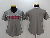 Customized Women's Chicago Cubs Gray Mother's Day Cool Base Stitched Jersey,baseball caps,new era cap wholesale,wholesale hats