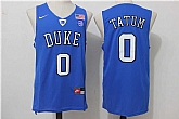 Duke Blue Devils #0 Jayson Tatum Blue College Basketball Stitched Jersey,baseball caps,new era cap wholesale,wholesale hats