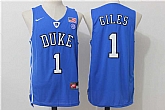 Duke Blue Devils #1 Giles Blue College Basketball Stitched Jersey,baseball caps,new era cap wholesale,wholesale hats