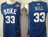Duke Blue Devils #33 Hill Blue Swingman College Basketball Jersey,baseball caps,new era cap wholesale,wholesale hats