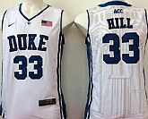 Duke Blue Devils #33 Hill White College Basketball Jersey Jersey,baseball caps,new era cap wholesale,wholesale hats