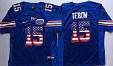 Florida Gators #15 Tim Tebow Blue USA Flag College Stitched Jersey,baseball caps,new era cap wholesale,wholesale hats