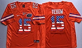 Florida Gators #15 Tim Tebow Orange USA Flag College Stitched Jersey,baseball caps,new era cap wholesale,wholesale hats