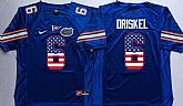 Florida Gators #6 Jeff Driskel Blue USA Flag College Stitched Jersey,baseball caps,new era cap wholesale,wholesale hats