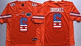 Florida Gators #6 Jeff Driskel Orange USA Flag College Stitched Jersey,baseball caps,new era cap wholesale,wholesale hats