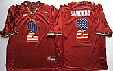 Florida State Seminoles #2 Deion Sanders Red USA Flag College Stitched Jersey,baseball caps,new era cap wholesale,wholesale hats