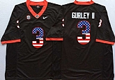 Georgia Bulldogs #3 Todd Gurley II Black USA Flag College Stitched Jersey,baseball caps,new era cap wholesale,wholesale hats