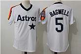 Houston Astros #5 Jeff Bagwell White Mitchell And Ness Throwback Pullover Stitched Jersey,baseball caps,new era cap wholesale,wholesale hats