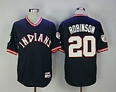 Indians #20 Frank Robinson Navy Blue Mitchell And Ness Throwback Pullover Stitched Jersey,baseball caps,new era cap wholesale,wholesale hats