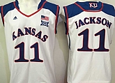Kansas Jayhawks #11 Josh Jackson White College Basketball Jersey,baseball caps,new era cap wholesale,wholesale hats