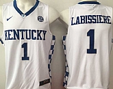 Kentucky Wildcats #1 Skal Labissiere White Swingman College Basketball Jersey,baseball caps,new era cap wholesale,wholesale hats