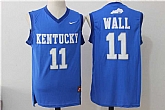 Kentucky Wildcats #11 John Wall Blue College Basketball Stitched Jersey,baseball caps,new era cap wholesale,wholesale hats