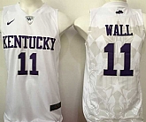 Kentucky Wildcats #11 John Wall White College Basketball Jersey,baseball caps,new era cap wholesale,wholesale hats