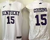 Kentucky Wildcats #15 DeMarcus Cousins White College Basketball Jersey,baseball caps,new era cap wholesale,wholesale hats