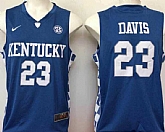 Kentucky Wildcats #23 Anthony Davis Blue College Basketball Jersey,baseball caps,new era cap wholesale,wholesale hats