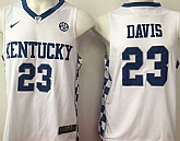 Kentucky Wildcats #23 Anthony Davis White College Basketball Jersey,baseball caps,new era cap wholesale,wholesale hats