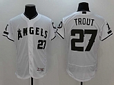 Los Angeles Angels of Anaheim #27 Mike Trout White 2017 Memorial Day Flexbase Player Jersey,baseball caps,new era cap wholesale,wholesale hats