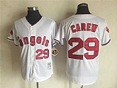 Los Angeles Angels of Anaheim #29 Rod Carew White Mitchell And Ness Throwback Stitched Jersey,baseball caps,new era cap wholesale,wholesale hats