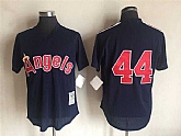 Los Angeles Angels of Anaheim #44 Reggie Jackson Navy Blue Mitchell And Ness Throwback Pullover Stitched Jersey,baseball caps,new era cap wholesale,wholesale hats