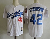 Los Angeles Dodgers #42 Jackie Robinson White Mitchell And Ness Throwback Stitched Jersey,baseball caps,new era cap wholesale,wholesale hats