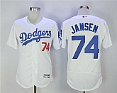 Los Angeles Dodgers #74 Kenley Jansen White Flexbase Collection Stitched MLB Jersey,baseball caps,new era cap wholesale,wholesale hats