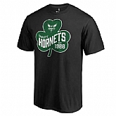 Men's Charlotte Hornets Fanatics Branded Black Big & Tall St. Patrick's Day Paddy's Pride T-Shirt FengYun,baseball caps,new era cap wholesale,wholesale hats
