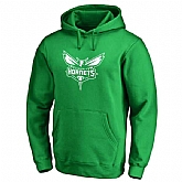 Men's Charlotte Hornets Fanatics Branded Kelly Green St. Patrick's Day White Logo Pullover Hoodie FengYun,baseball caps,new era cap wholesale,wholesale hats