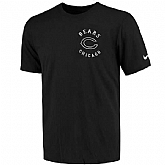 Men's Chicago Bears Nike Black Helmet Tri Blend T-Shirt FengYun,baseball caps,new era cap wholesale,wholesale hats