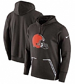 Men's Cleveland Browns Nike Champ Drive Vapor Speed Pullover Hoodie Brown FengYun,baseball caps,new era cap wholesale,wholesale hats